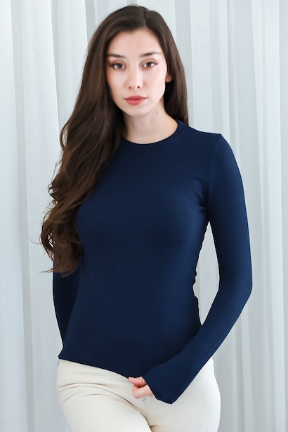 Kadın Bisiklet Yaka Bluz 