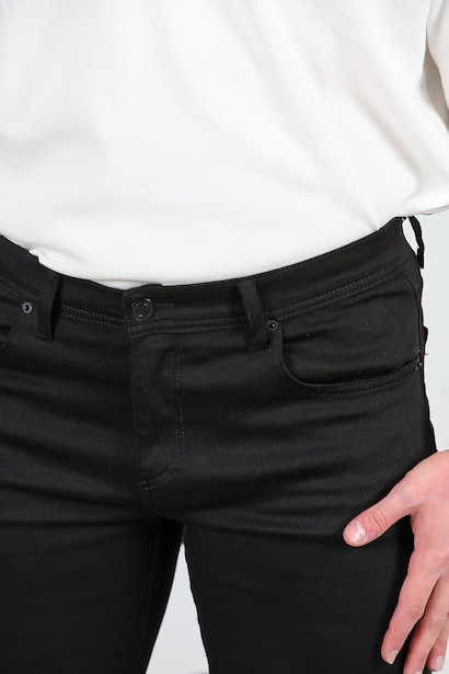 Erkek Slim Likralı Dar Paça Pantolon  Siyah 6