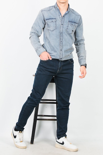 Erkek Skınny Likralı Pantolon 