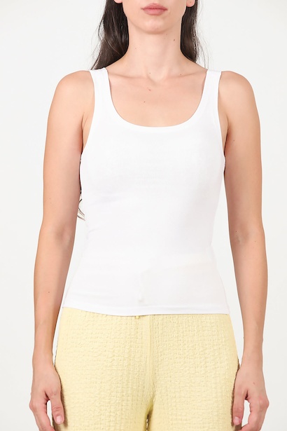 Kadın Kalın Askılı Bady  Beyaz 6