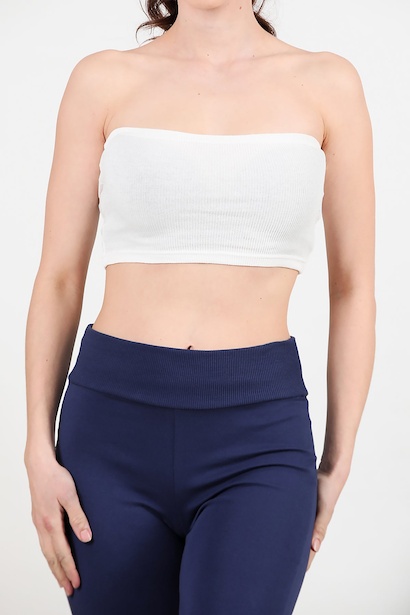 Kadın Staplez Fitilli Büstiyer  Ekru 6