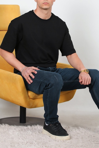 Erkek Likralı Tırnaklı Pantolon 