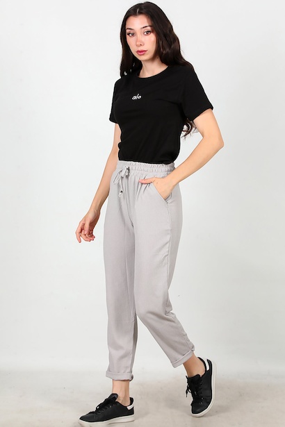 Kadın Bürümcük Duble Paça Pantolon 