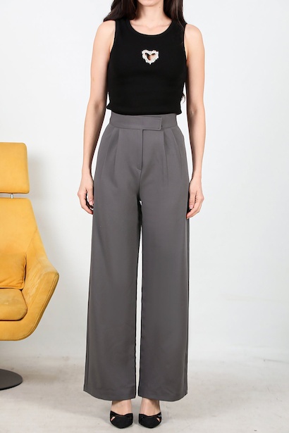 Kadın Cırtlı Plazza Pantolon  Antrasit 6