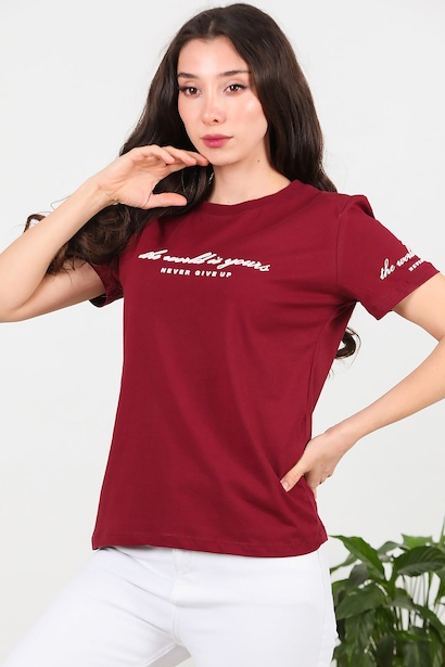 Kadın Bisiklet Yaka Tshırt 