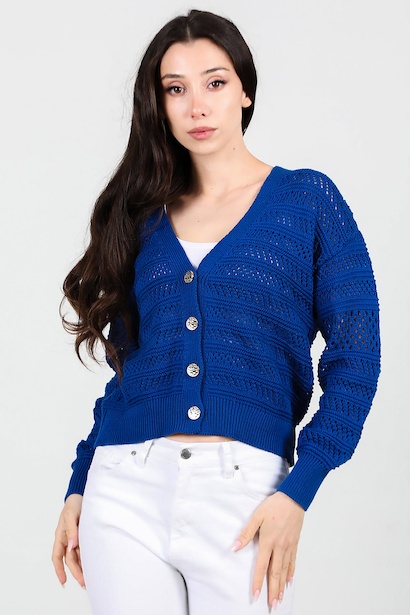 Kadın Ön Düğmeli Hırka 