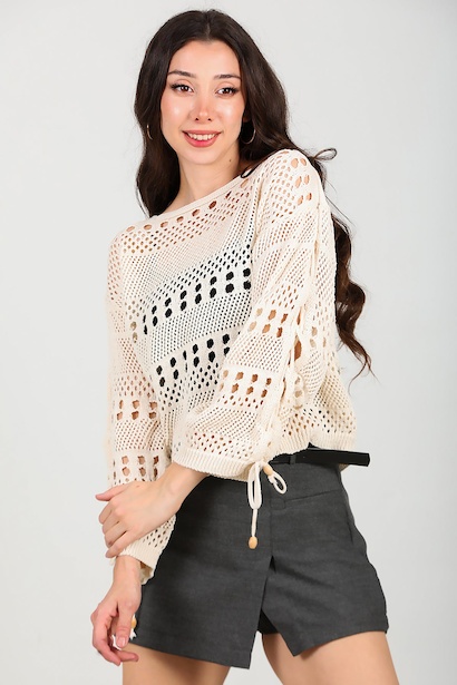 Kadın Kol Bağcıklı Triko 