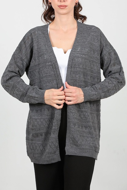 Kadın İnce Hırka  Antrasit 6