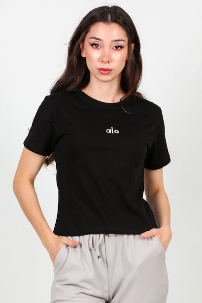 Kadın Önü Yazılı Tshirt 