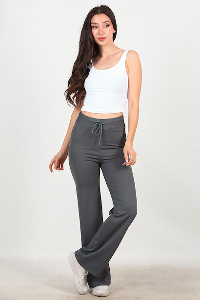 Kadın Fitilli Bol Paça Pantolon 