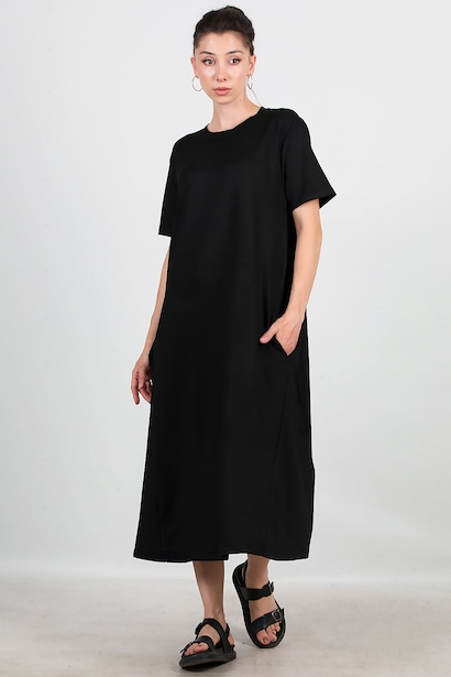 Kadın Cepli Salaş Elbise 