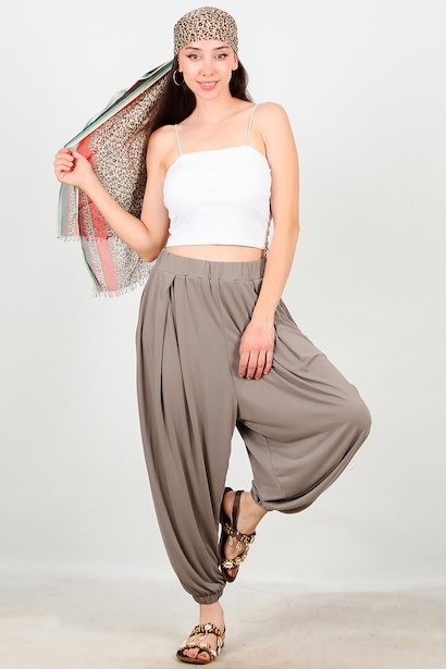 Kadın Paça Lastiki Şalvar 