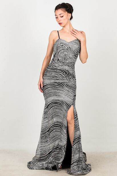 Kadın Kolsuz Uzun Abiye 