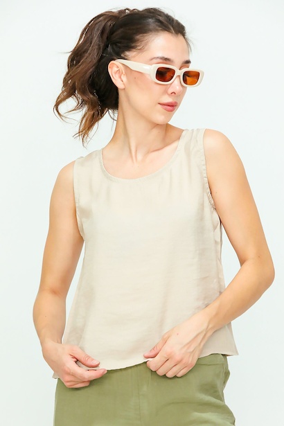 Kadın Kalın Askılı Bluz 