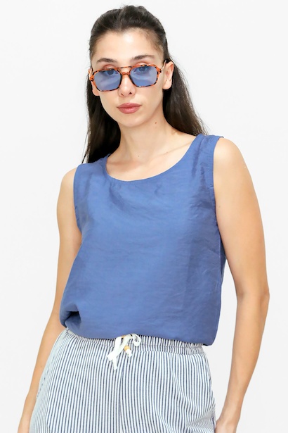 Kadın Kalın Askılı Bluz 