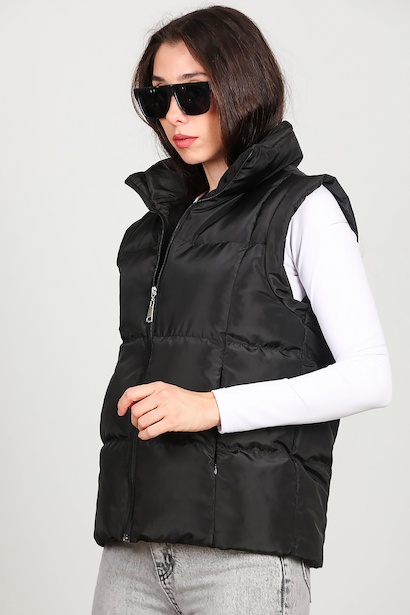 Kadın Şişme Yelek  Siyah 6