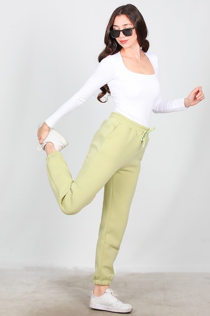 Kadın Paça Lastikli İçi Şardonlu Eşofman Altı 