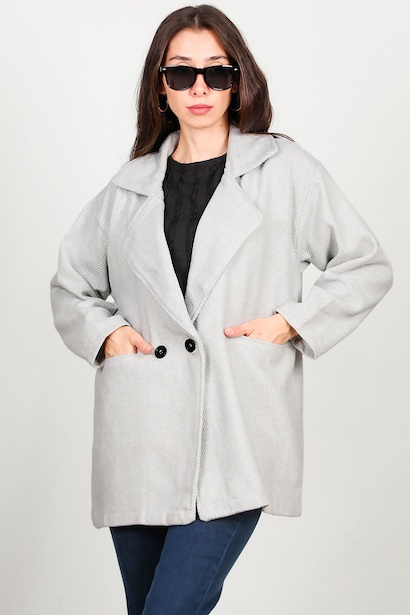 Kadın Kısa Kaşe Kaban 