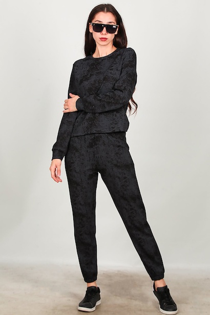 Kadın Yıkamalı Takım  Siyah 6