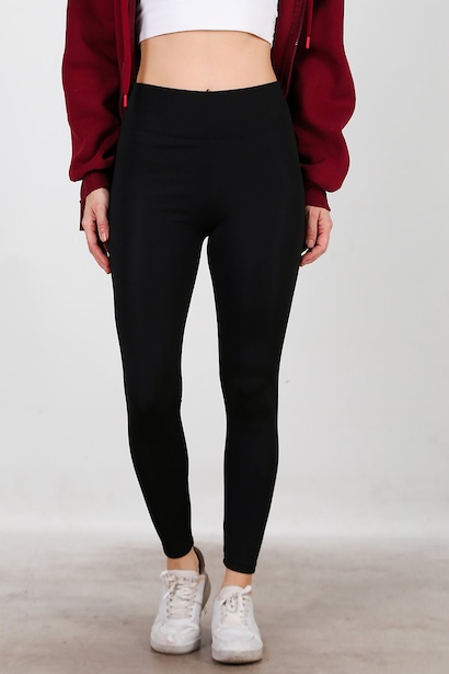 Kadın İçi Polarlı Tayt  Siyah 6