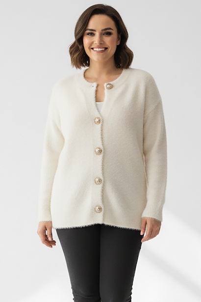 Büyük Beden Sakallı Hırka 