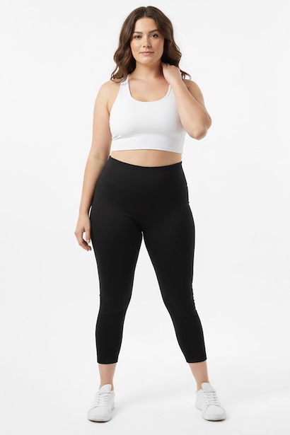 Büyük Beden Yüksek Bel Tayt 