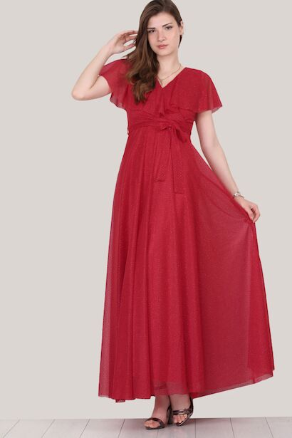 Kadın Simli Uzun Abiye 