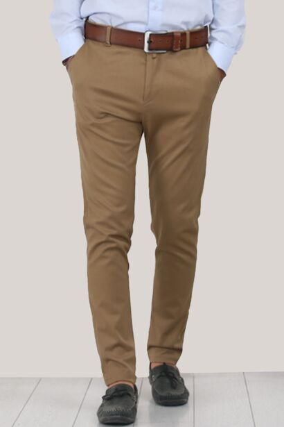 Erkek Kumaş Pantolon  Camel