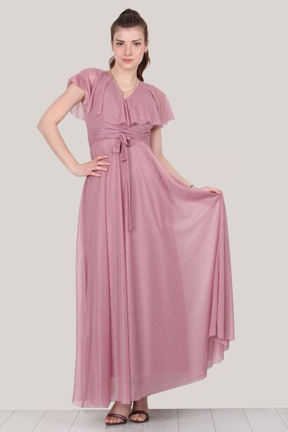 Kadın Simli Uzun Abiye 