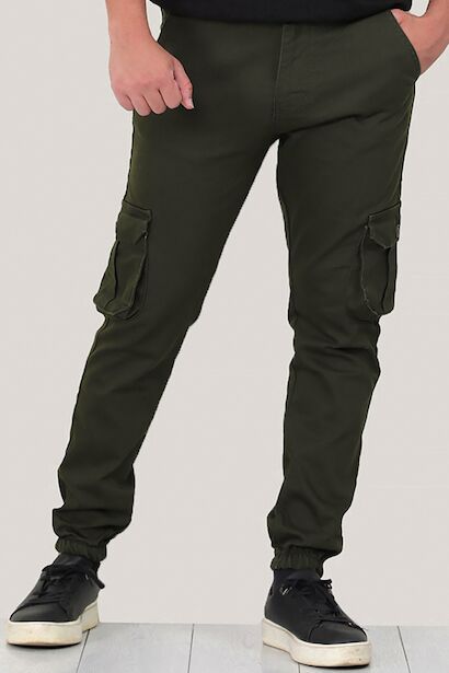 Erkek Paça Lastikli Kargo Pantolon