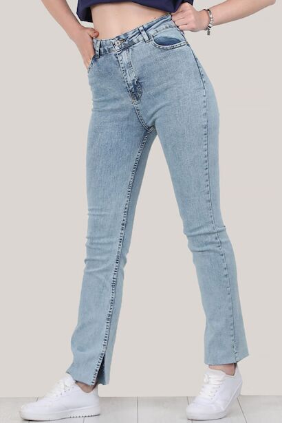 Kadın Yüksek Bel Kot Pantolon 